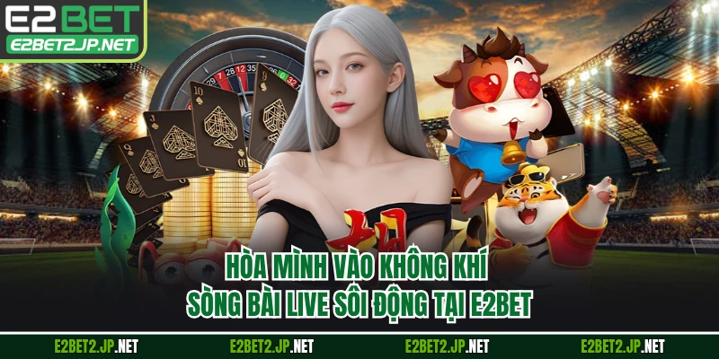 Hòa mình vào không khí sòng bài live sôi động tại E2BET
